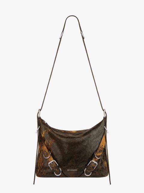 Givenchy VOYOU CROSSBODY BAG IN CRACKLED LEATHER
