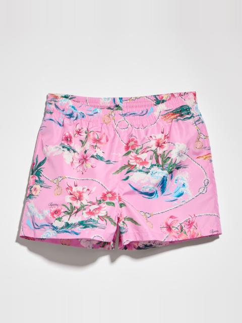 GUCCI Printed nylon swim shorts