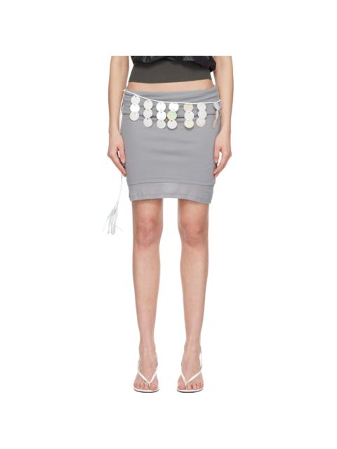 gimaguas Gray Gemma Midi Skirt