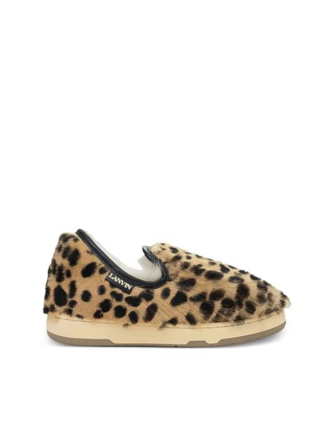 Lanvin DBB1 leopard-print slip-on sneakers