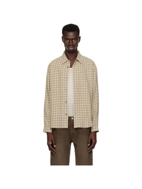 AURALEE Auralee Airy Light Cotton Check Big Shirt | REVERSIBLE