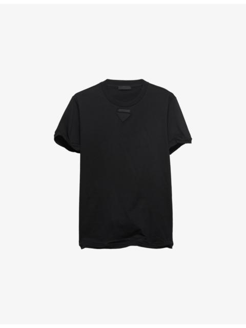Prada Shapeable Cotton-Jersey T-Shirt