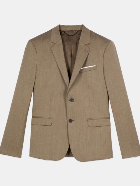 The Kooples LIGHT BROWN WOOL SUIT JACKET