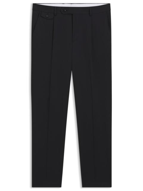 BOSS TAPERED-FIT PANTS IN A COTTON BLEND