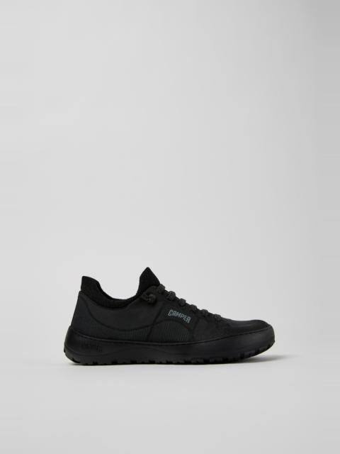 CAMPER Peu Serra Black Recycled PET and Engineered Materials Sneakers for Women.