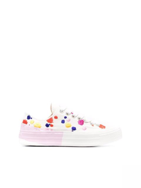 MSGM paint print low-top sneakers