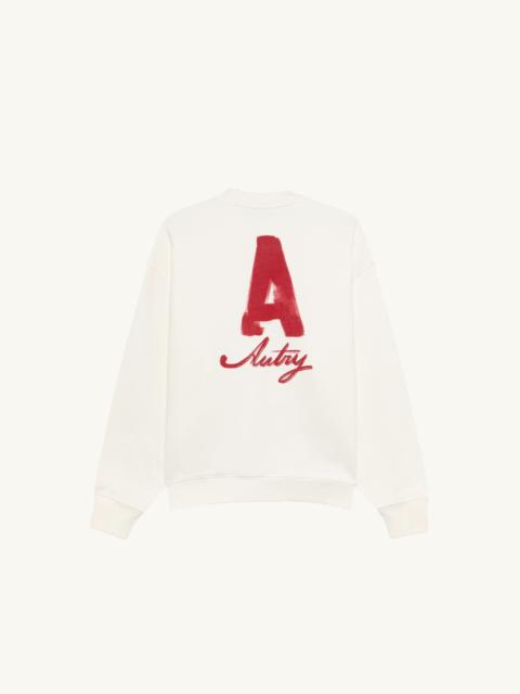 AUTRY HERITAGE SWEATSHIRT WITH WASHED EFFECT UNISEX