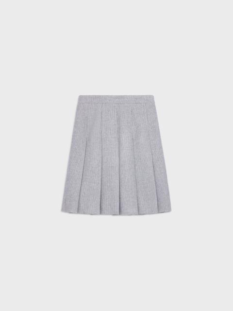 CELINE pleated skirt in cashmere natté