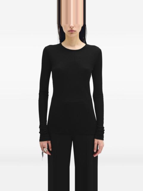 Ann Demeulemeester Fiene long-sleeve ribbed top