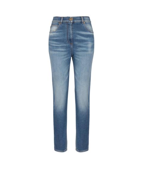 Slim-fit denim jeans