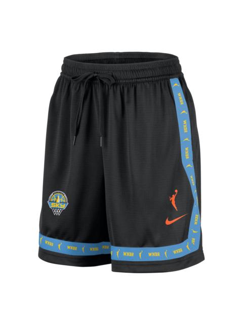 Nike (WMNS) Nike Crossover WNBA Chicago Sky Shorts 'Black Brilliant Orange' IQ3663-010