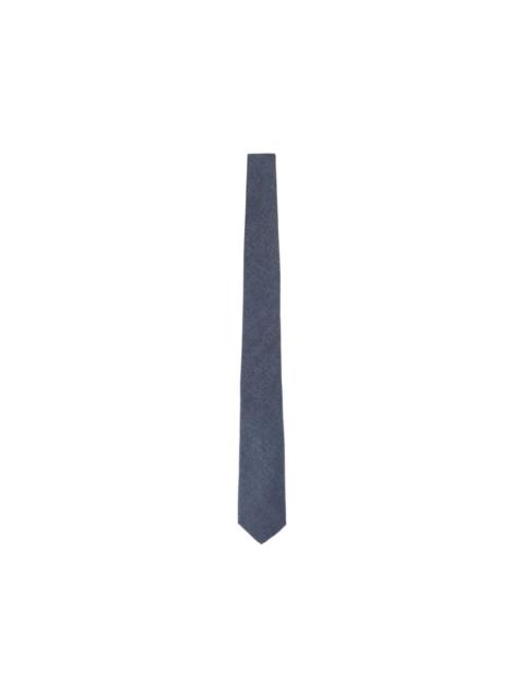 Canali blue silk tie