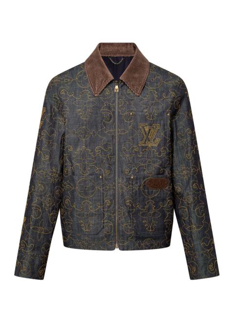 LOUIS VUITTON モノグラムジャケット LouisVuitton】ルイヴィトン『1854 モノグラム ジップジャケット