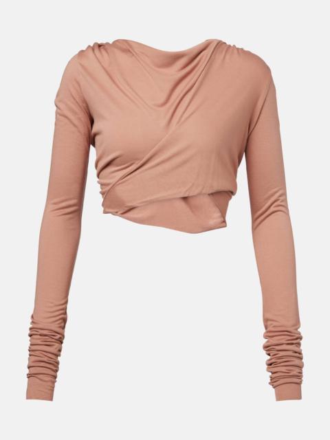 Rick Owens Jade jersey crop top