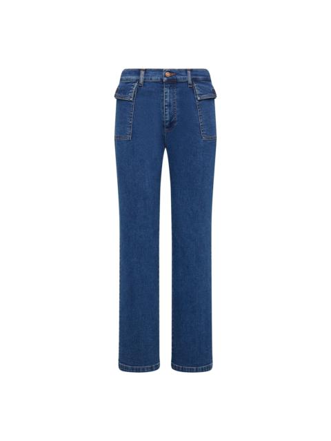See by Chloé FLARED DENIM PANTS