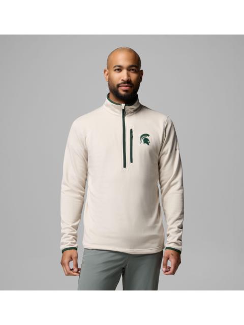 Columbia Men's Collegiate Essential Hike Grid Fleece Half Zip - Michigan
