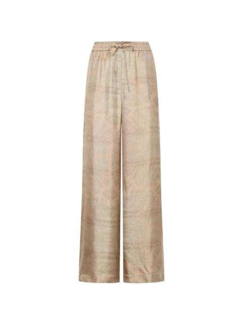 Pierre-Louis Mascia Aloe silk palazzo pants