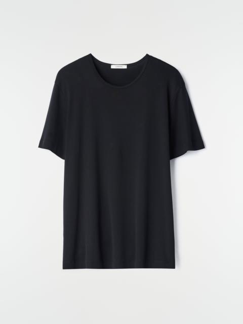 Lemaire SCOOP-NECK T-SHIRT IN RIBBED JERSEY