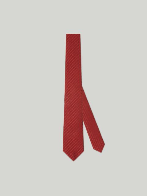 GUCCI Interlocking G silk crêpe tie