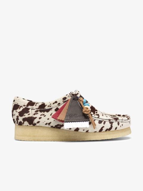 Clarks Originals Wallabee Brown Cow Print