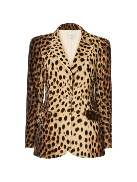 Temperley London Nemera leopard-print single-breasted blazer