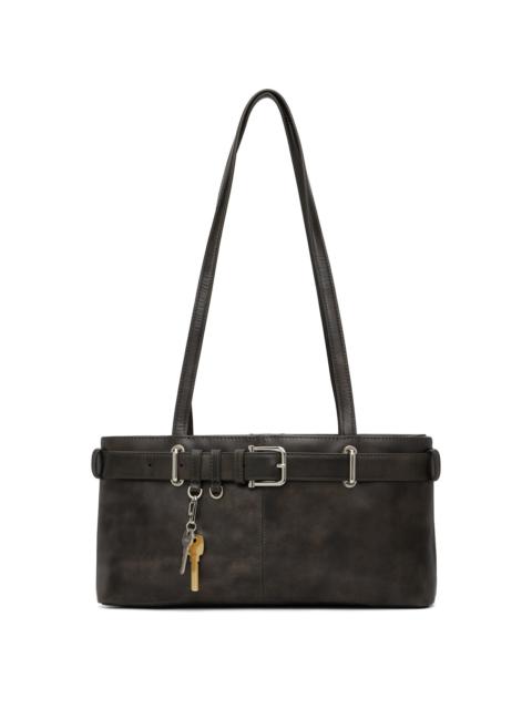 OSOI Brown Shoulder Brocle Bag