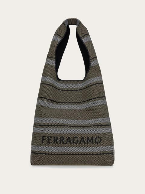 FERRAGAMO BRAIDED TOTE BAG