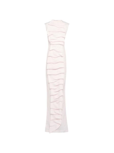 A.W.A.K.E. MODE ruffled maxi dress