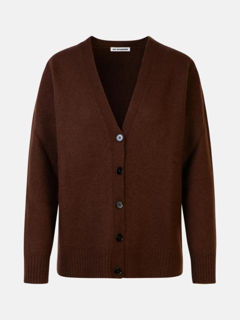 BROWN WOOL CARDIGAN