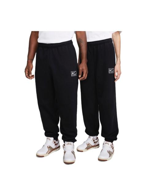 Nike Nike x Stussy Stone Washed Fleece Sweatpants Asia Sizing 'Black' FN5236-010