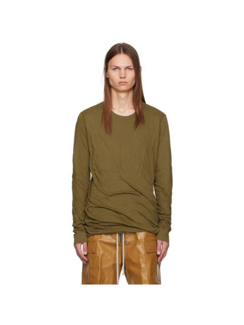 Rick Owens Khaki Porterville Double Long Sleeve T-Shirt