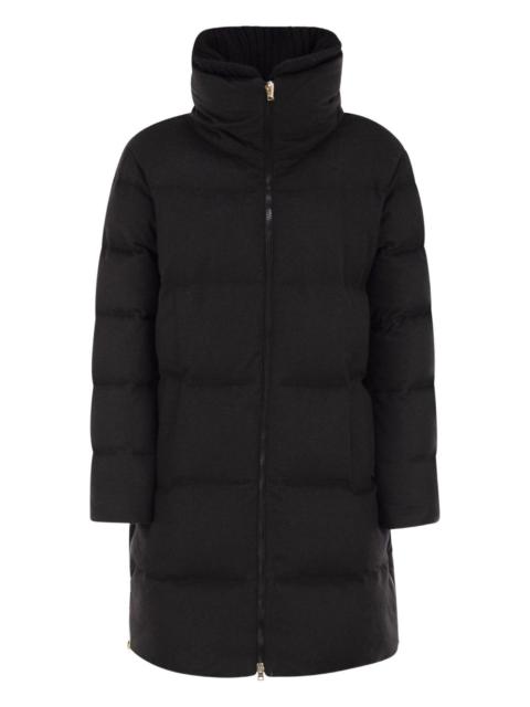 Herno striped-quilted coat