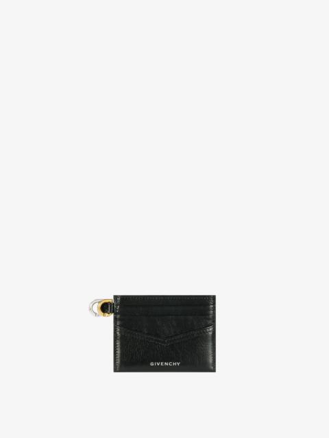 VOYOU CARD HOLDER IN LEATHER