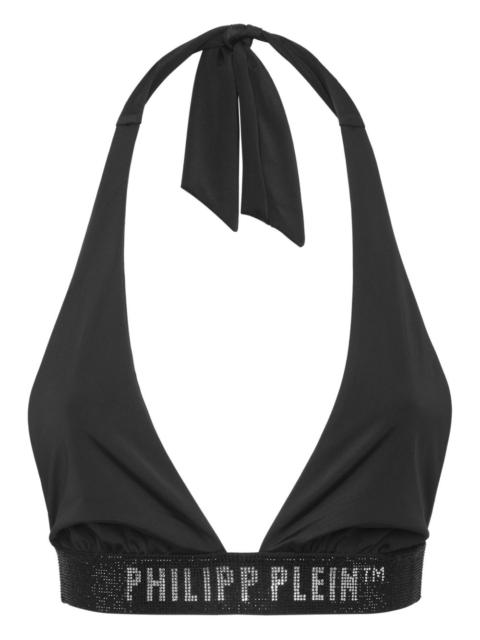 PHILIPP PLEIN logo-band bikini top