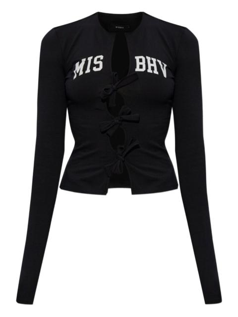 MISBHV Varsity bows longsleeve top