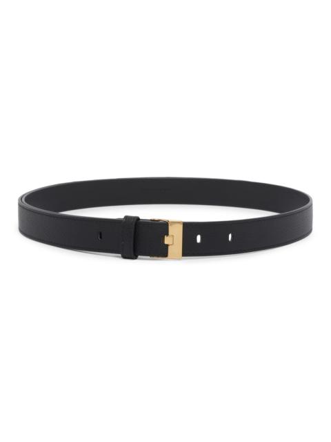Bottega Veneta Women's Watch Pebbled Leather Belt - Black