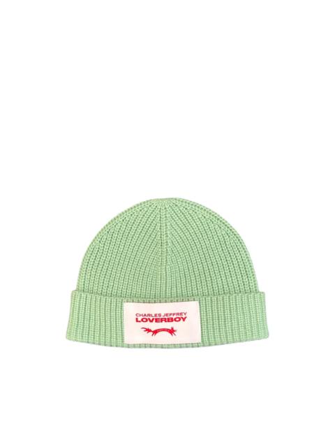 CHARLES JEFFREY LOVERBOY chunky ribbed beanie hat