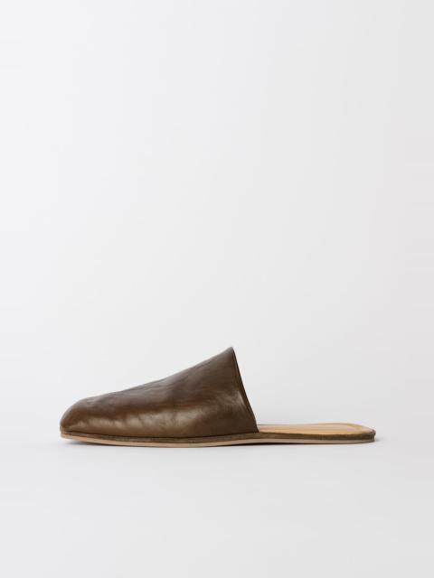 Our Legacy Cigarr Slipper True Dye Olive Leather