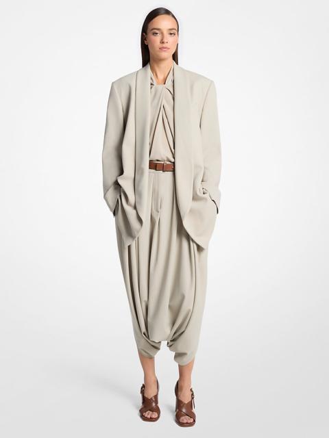 MICHAEL KORS COLLECTION Tissue Wool Crepe Bathrobe Jacket