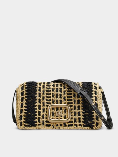 Roger Vivier Viv' Choc Twist Bag in Raffia