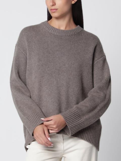LISA YANG Noor crew-neck cashmere sweater in truffle