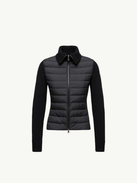 Moncler Padded Zip-Up Wool Cardigan