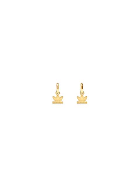 Balenciaga / Adidas Trefoil Earrings in Gold