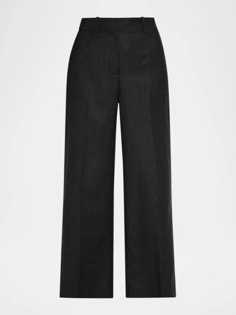 Theory Pleated-Front Virgin Wool Pants