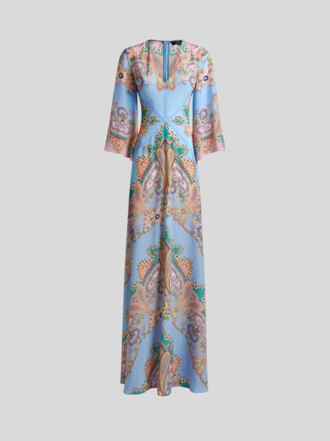 Etro LONG PRINTED SILK DRESS