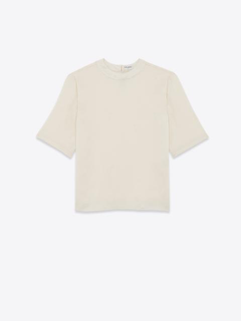 SAINT LAURENT t-shirt in silk satin