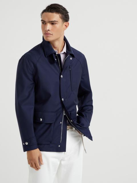 Brunello Cucinelli Bonded virgin wool fresco field jacket