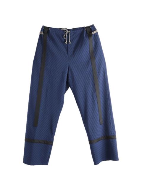 Kiko Kostadinov Kyan textured contrast-panel trousers