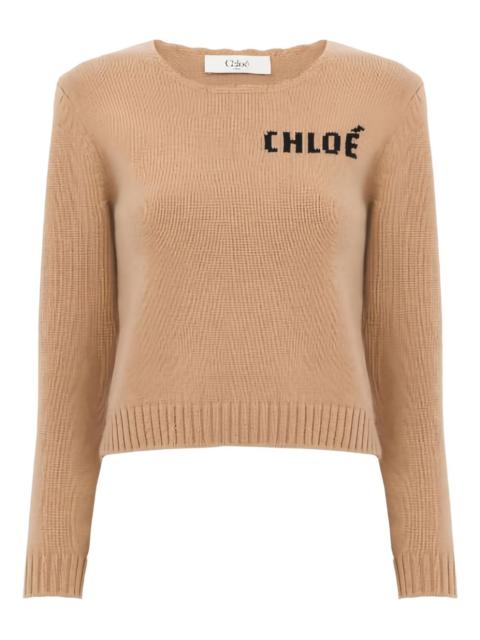 Chloé embroidered-logo sweater