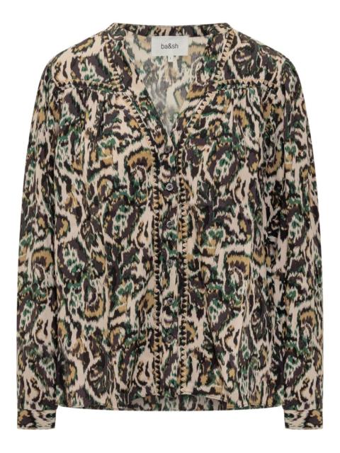 ba&sh Onada buttoned-printed shirt
